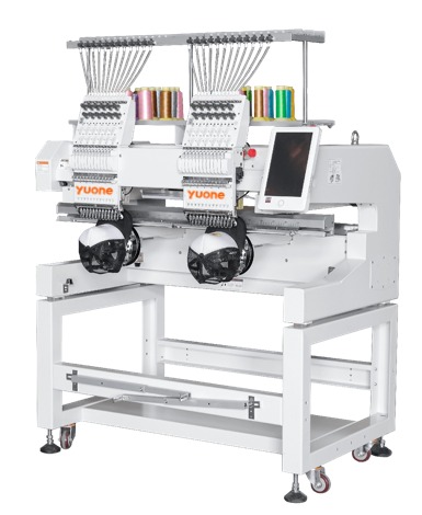2 head embroidery machine