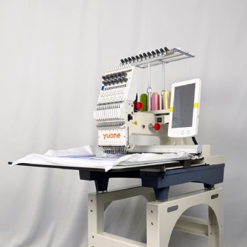 12 needles single head embroidery machine