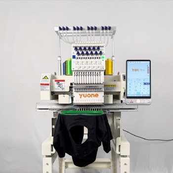 1 head t-shirt uniforms embroidery machine