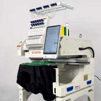 Single head embroidery machine for uniform logo embroidery