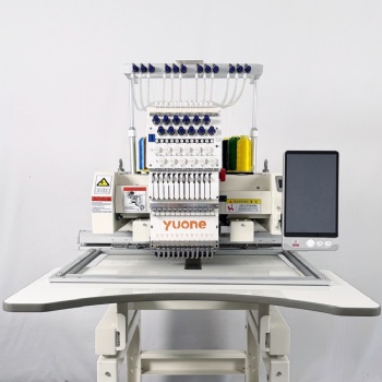Single head computerized flat embroidery machine
