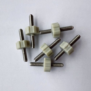 Plastic screw for embroidery hoops
